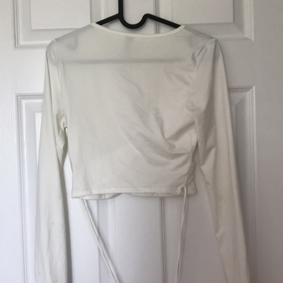 Long sleeve wrap top - Picture 3 of 3